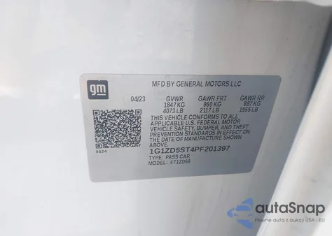 2023 Chevrolet Malibu Fwd 1Lt из США, поврежденный, VIN 1G1ZD5ST4PF201397